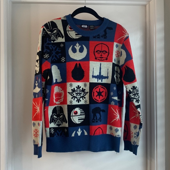 Star Wars Other - Star Wars Men’s Crewneck Sweater Size S Graphic Pullover Casual Cozy Top
